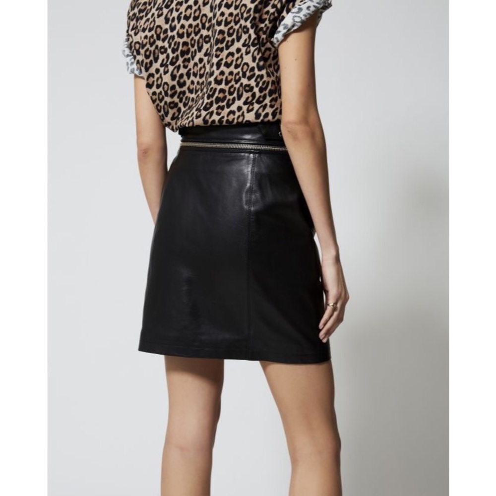 NWOT- The Kooples Black Mini Pencil Skirt Night Out - Picture 3 of 9